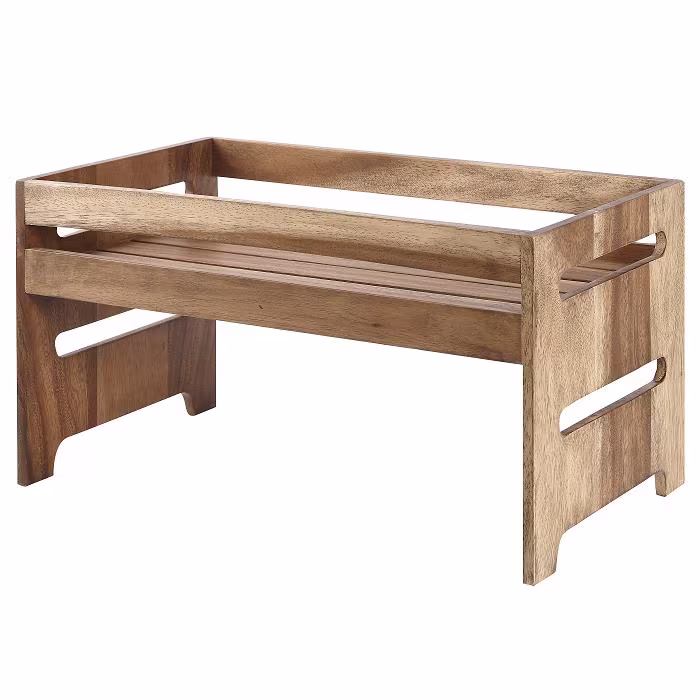 Подиум деревянный "ящик" 25,8х44,5см h23,5см buffetscape wood zcawrlnc1