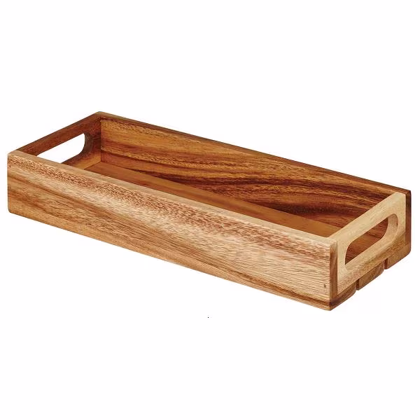 Поднос деревянный "ящик" 30х11,8см h4,8см buffetscape wood zcawsmcr1