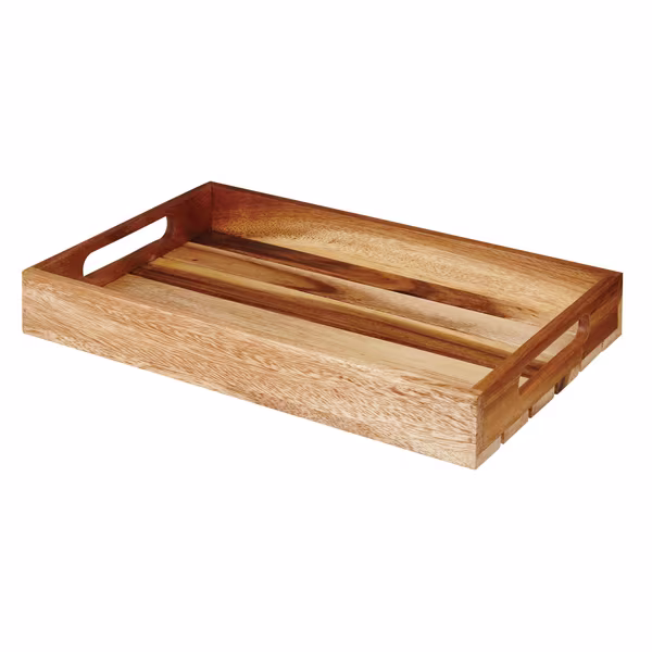 Поднос деревянный "ящик" 38х24см h4,8см buffetscape wood zcawlwcr1