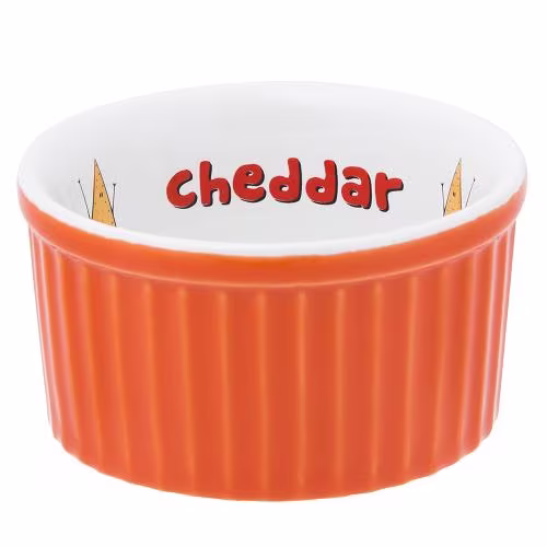 Рамекин 100мл d8см h4см oxford, цвет оранжевый с декором "cheddar" c12m-3b9p