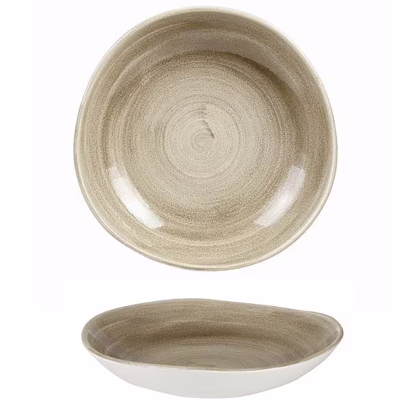 Салатник "волна" 1,10л d25,3см, без борта, stonecast patina, цвет antique taupe paatogb11