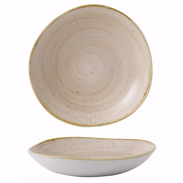 Салатник "волна" 1,10л d25,3см, без борта, stonecast, цвет nutmeg cream snmsogb11