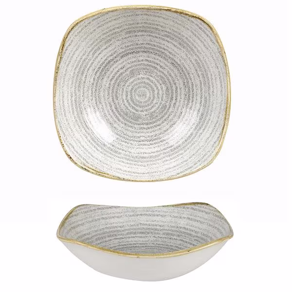 Салатник квадратный 1,28л 23,3см, без борта, цвет stone grey, studio prints spsgsq101