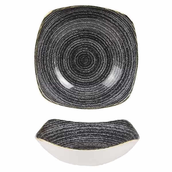Салатник квадратный 1,28л 23,5см, цвет charcoal black, studio prints spcbsq101