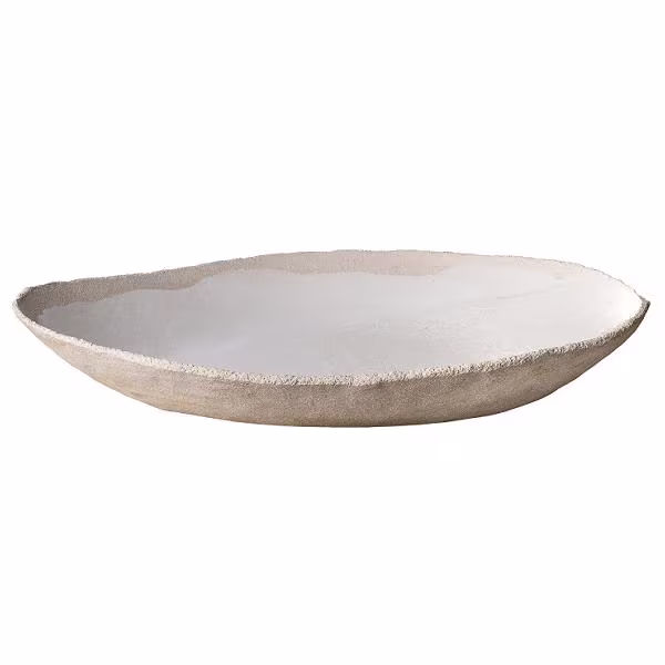 Салатник сервировочный 50х44см, керамика, цвет blanc a la cendre, wabi 963501