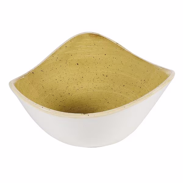 Салатник треугольный 0,26л d15,3см, без борта, stonecast, цвет mustard seed yellow smsstrb61