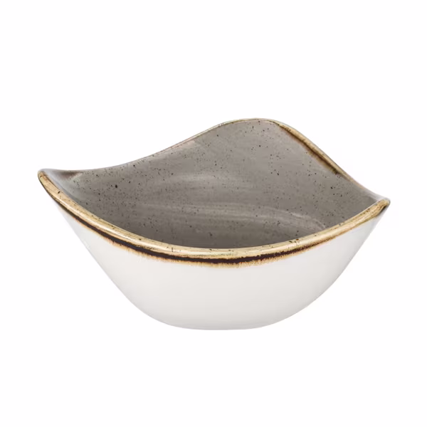 Салатник треугольный 0,26л d15,3см, без борта, stonecast, цвет peppercorn grey spgstrb61