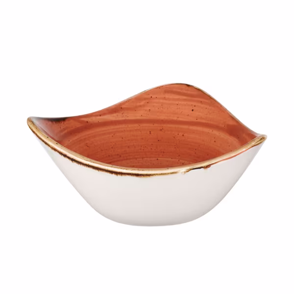 Салатник треугольный 0,37л d18,5см, без борта, stonecast, цвет spiced orange ssostrb71