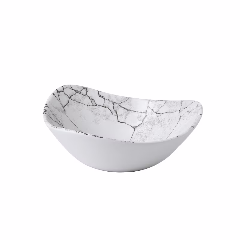 Салатник треугольный 0,37л d18,5см, без борта, цвет kintsugi agate grey, studio prints ktagtrb71