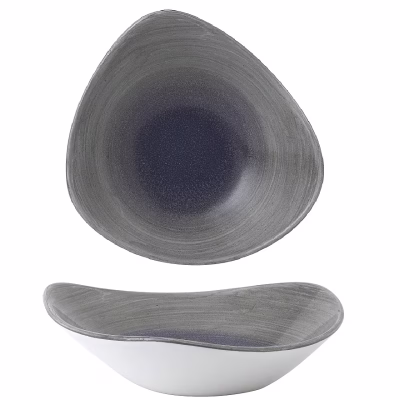 Салатник треугольный 0,60л d23,5см, без борта, stonecast aqueous, цвет fjord sagrtrb91