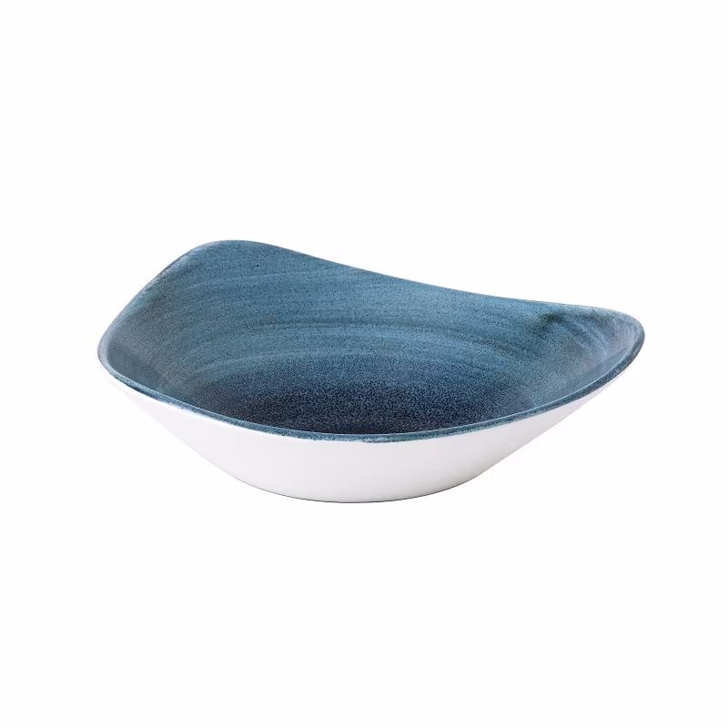 Салатник треугольный 0,60л d23,5см, без борта, stonecast aqueous, цвет lagoon salgtrb91