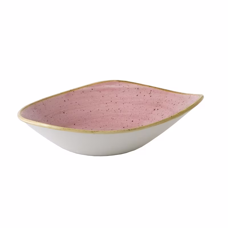 Салатник треугольный 0,60л d23,5см, без борта, stonecast, цвет petal pink sppstrb91