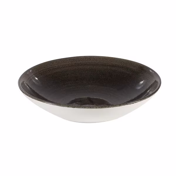 Тарелка глубокая 18,2см 0,426л, без борта, stonecast patina, цвет iron black paibevb71