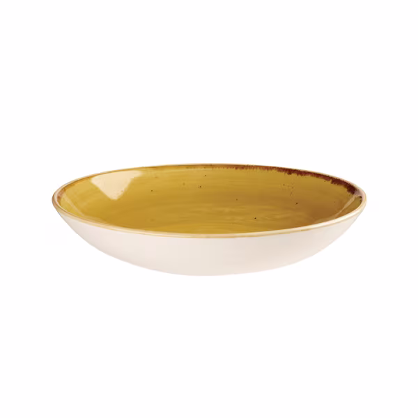 Тарелка глубокая 24,8см 1,13л, без борта, stonecast, цвет mustard seed yellow smssevb91