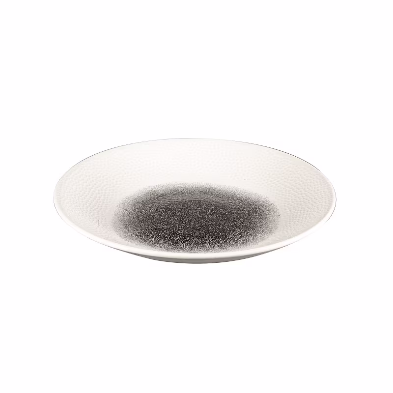 Тарелка глубокая 25,5см h3,5см, без борта, isla, цвет quartz black rkbqid251