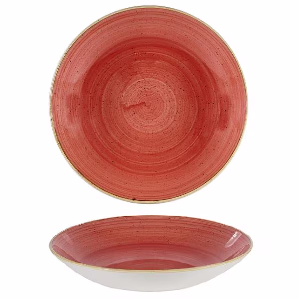 Тарелка глубокая 31см 2,4л, без борта, stonecast, цвет berry red sbrsplc21