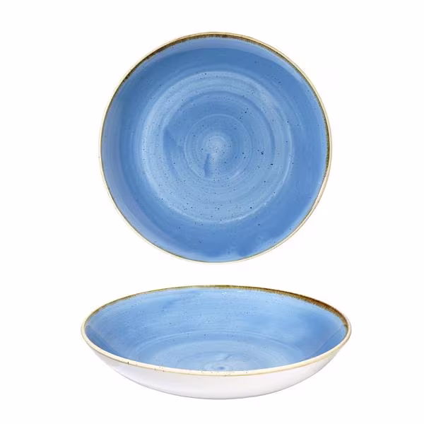 Тарелка глубокая 31см 2,4л, без борта, stonecast, цвет cornflower blue scfsplc21