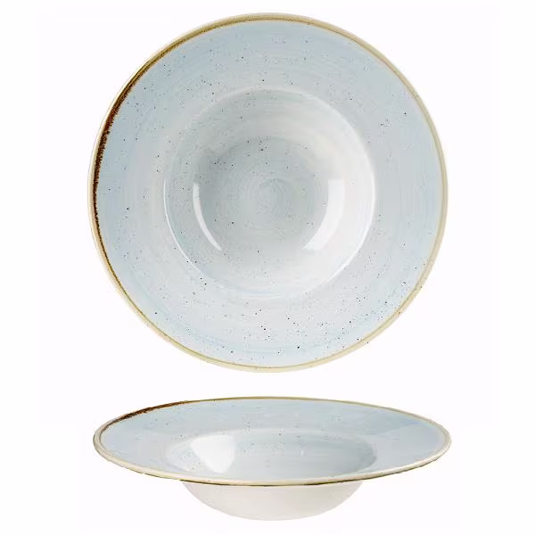 Тарелка для пасты 24см 0,28л, с широким бортом, stonecast, цвет duck egg blue sdesvwbm1