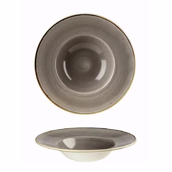 Тарелка для пасты 24см 0,28л, с широким бортом, stonecast, цвет peppercorn grey spgsvwbm1