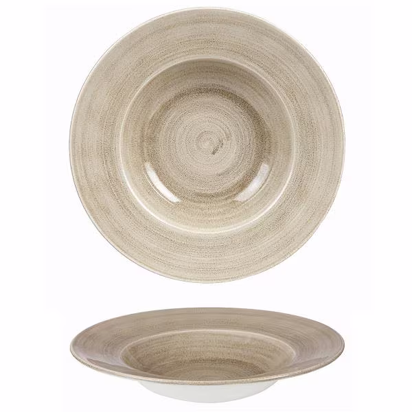 Тарелка для пасты 28см 0,47л, с широким бортом, stonecast patina, цвет antique taupe paatvwbl1
