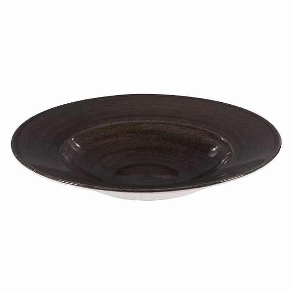 Тарелка для пасты 28см 0,47л, с широким бортом, stonecast patina, цвет iron black paibvwbl1
