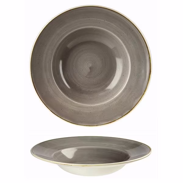 Тарелка для пасты 28см 0,47л, с широким бортом, stonecast, цвет peppercorn grey spgsvwbl1