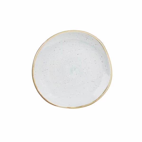 Тарелка мелкая "волна" 18,6см, без борта, stonecast, цвет duck egg blue sdesog71