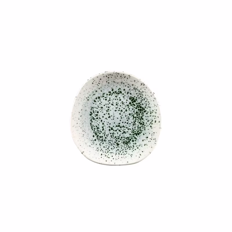 Тарелка мелкая "волна" 18,6см, без борта, цвет mineral green, studio prints mngrog71