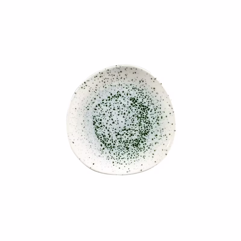 Тарелка мелкая "волна" 21см, без борта, цвет mineral green, studio prints mngrog81