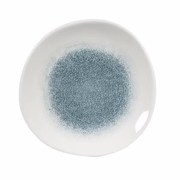 Тарелка мелкая "волна" 21см, без борта, цвет raku jade green, studio prints rkjgog81