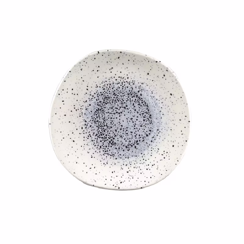 Тарелка мелкая "волна" 26,4см, без борта, цвет mineral blue, studio prints mnblog101