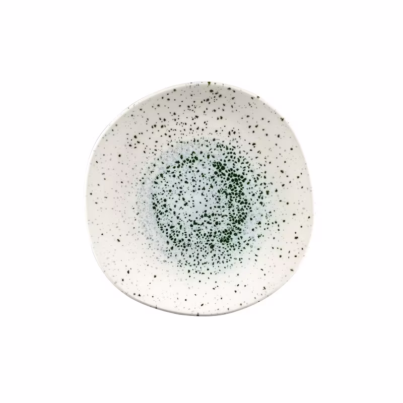 Тарелка мелкая "волна" 26,4см, без борта, цвет mineral green, studio prints mngrog101