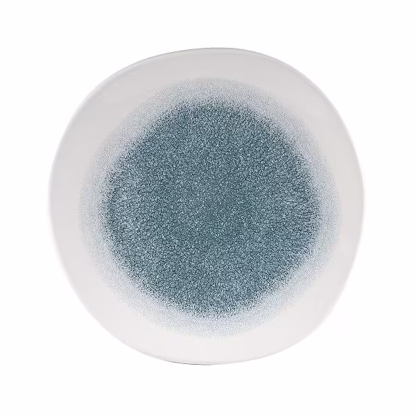 Тарелка мелкая "волна" 26,4см, без борта, цвет raku jade green, studio prints rkjgog101