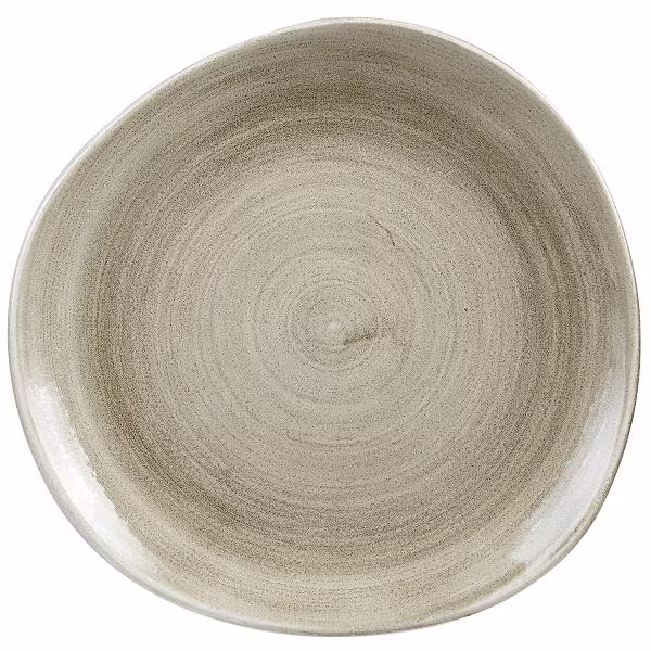 Тарелка мелкая "волна" 28,6см, без борта, stonecast patina, цвет antique taupe paatog111