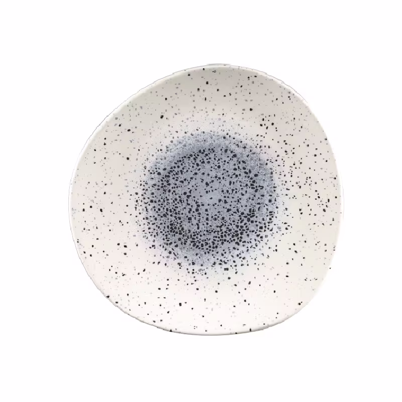 Тарелка мелкая "волна" 28,6см, без борта, цвет mineral blue, studio prints mnblog111