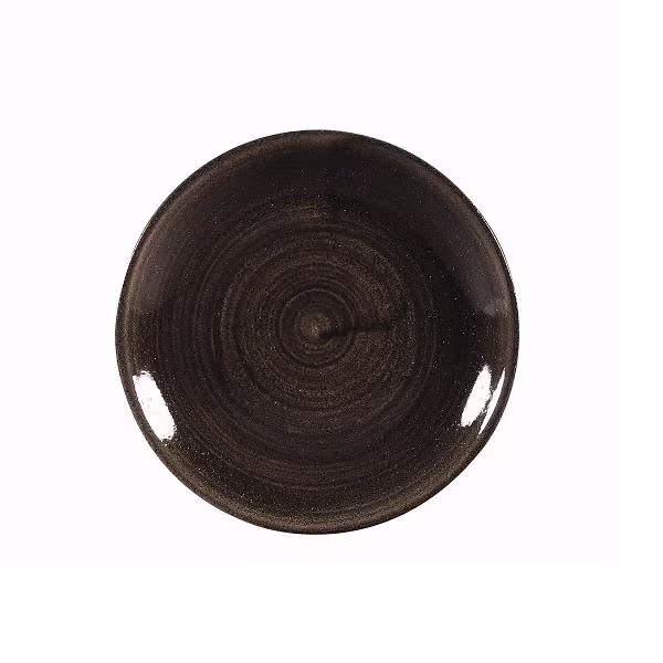 Тарелка мелкая 16,5см, без борта, stonecast patina, цвет iron black paibevp61