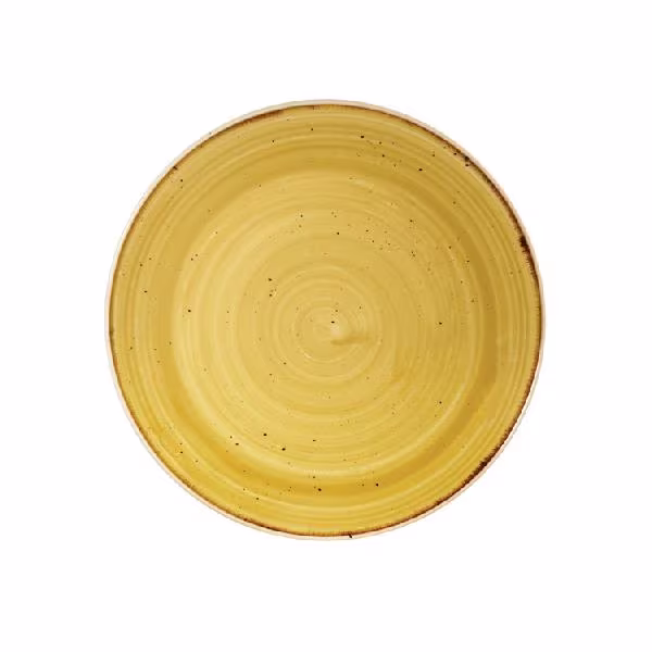 Тарелка мелкая 16,5см, без борта, stonecast, цвет mustard seed yellow smssevp61