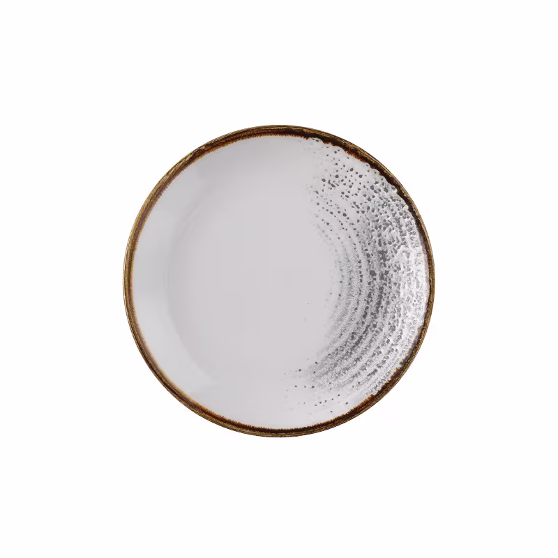 Тарелка мелкая 16,5см, без борта, цвет jasper grey, studio prints homespun accents hajgevp61
