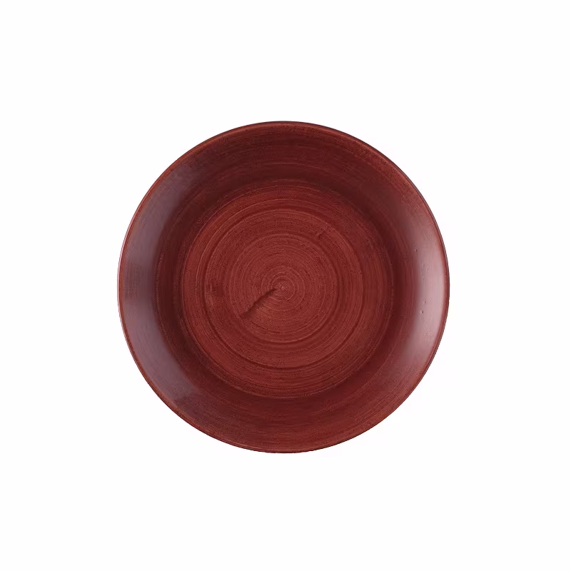 Тарелка мелкая 21,7см, без борта, stonecast patina, цвет rust red pareevp81