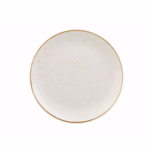 Тарелка мелкая 21,7см, без борта, stonecast, цвет barley white swhsevp81