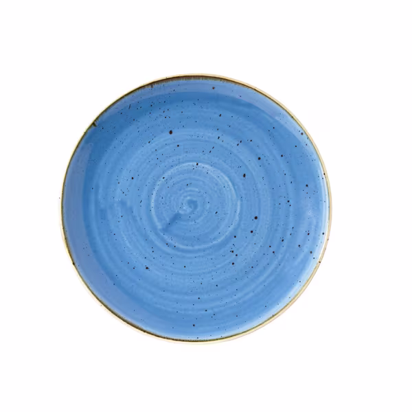 Тарелка мелкая 21,7см, без борта, stonecast, цвет cornflower blue scfsevp81