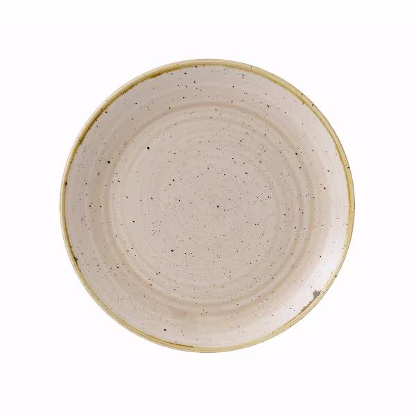 Тарелка мелкая 21,7см, без борта, stonecast, цвет nutmeg cream snmsevp81