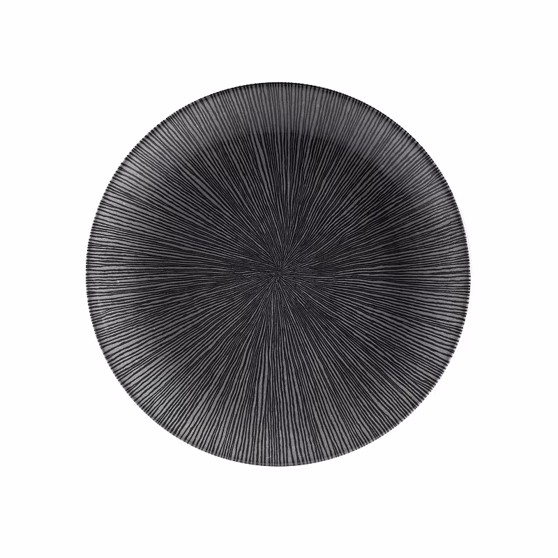 Тарелка мелкая 21,7см, без борта, цвет agano black, studio prints agblevp81