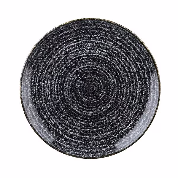 Тарелка мелкая 21,7см, без борта, цвет charcoal black, studio prints spcbevp81
