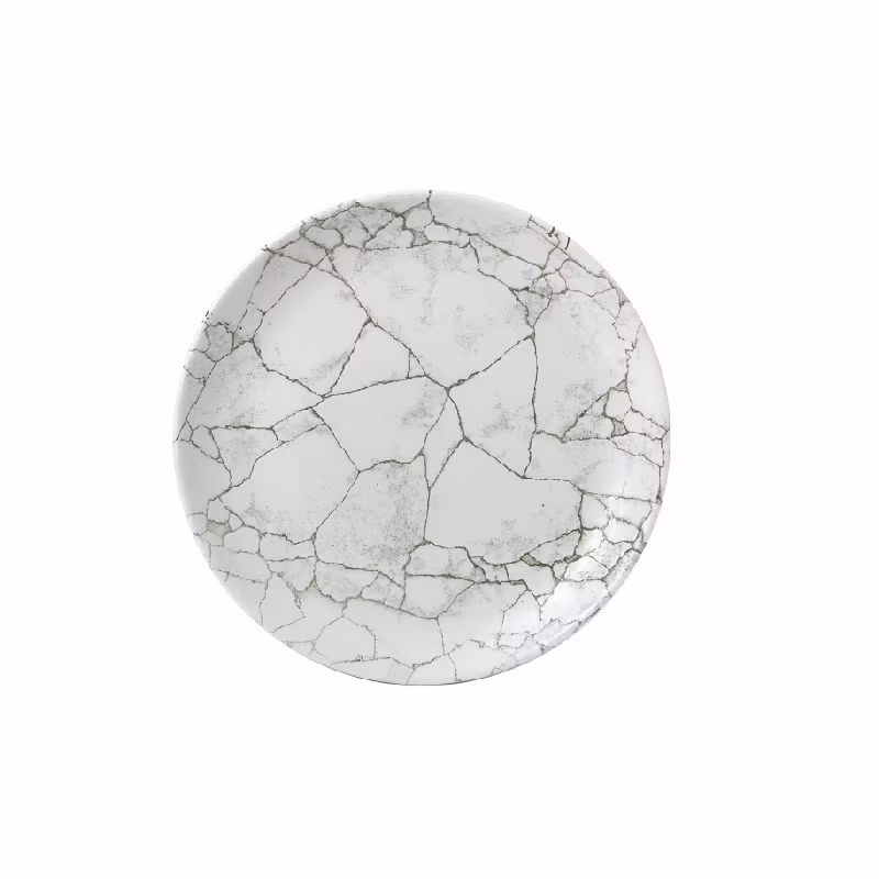 Тарелка мелкая 21,7см, без борта, цвет kintsugi agate grey, studio prints ktagevp81