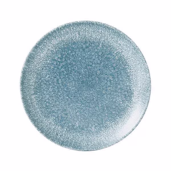 Тарелка мелкая 21,7см, без борта, цвет raku topaz blue, studio prints rktbevp81