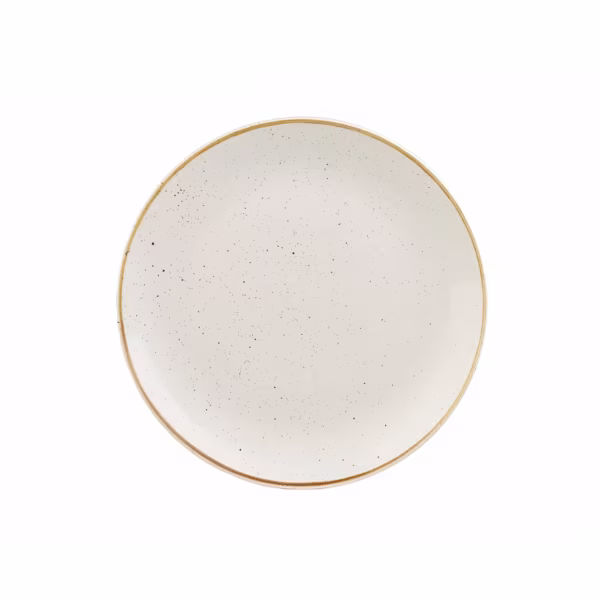 Тарелка мелкая 26см, без борта, stonecast, цвет barley white swhsev101