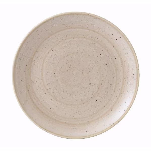 Тарелка мелкая 26см, без борта, stonecast, цвет nutmeg cream snmsev101