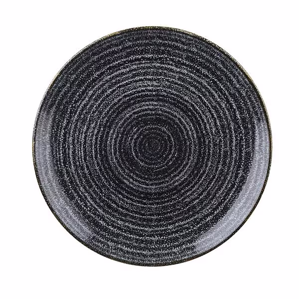 Тарелка мелкая 26см, без борта, цвет charcoal black, studio prints spcbev101