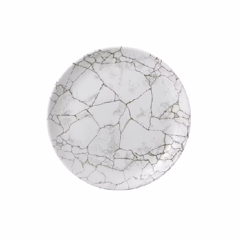Тарелка мелкая 26см, без борта, цвет kintsugi agate grey, studio prints ktagev101
